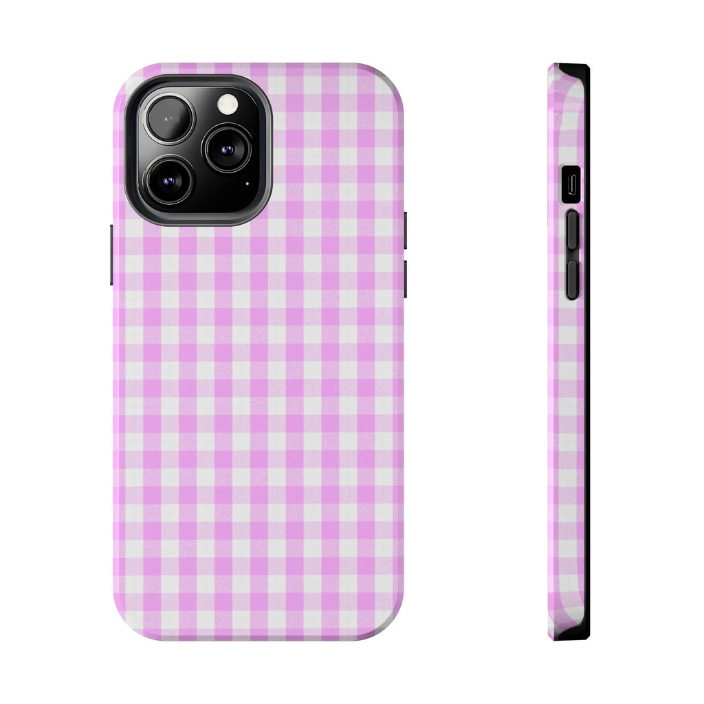 Pink Gingham Phone Case (Apple & Android) - Pink Sweetheart