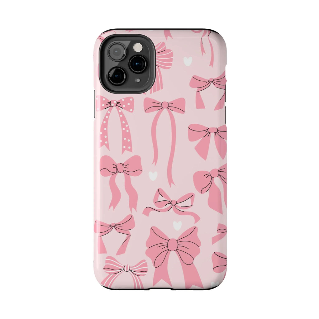 Pink Bow Ribbons Phone Case (Apple & Android) - Pink Sweetheart