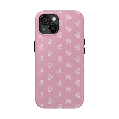 Infinite Pink Hearts Phone Case