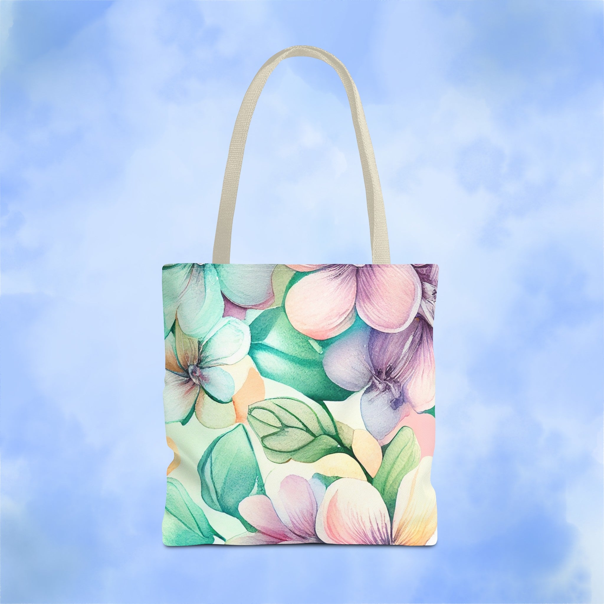 Lush Pastel Florals Tote Bag