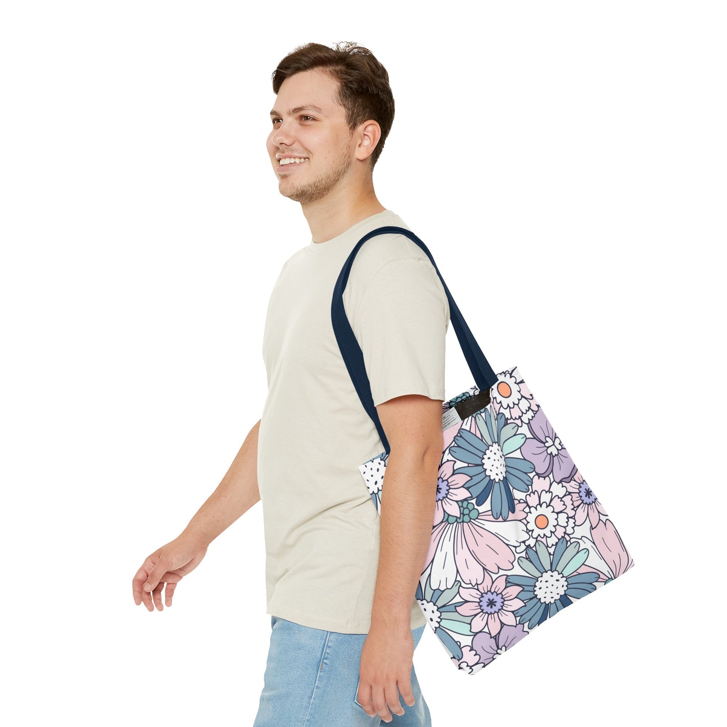 Vintage Floral Bloom Tote Bag