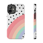Polka Dot Rainbow Phone Case (Apple & Android) - Pink Sweetheart
