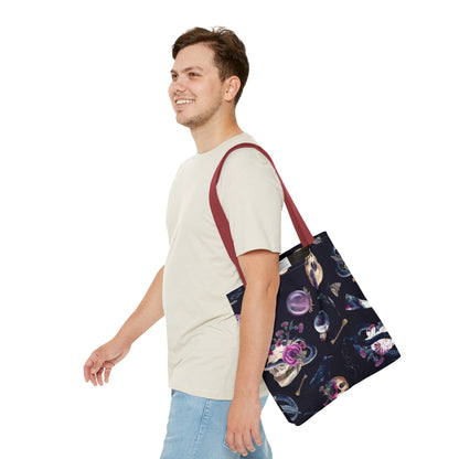 Gothic Floral Tote Bag