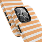 Orange Stripe Lines Phone Case (Apple & Android)