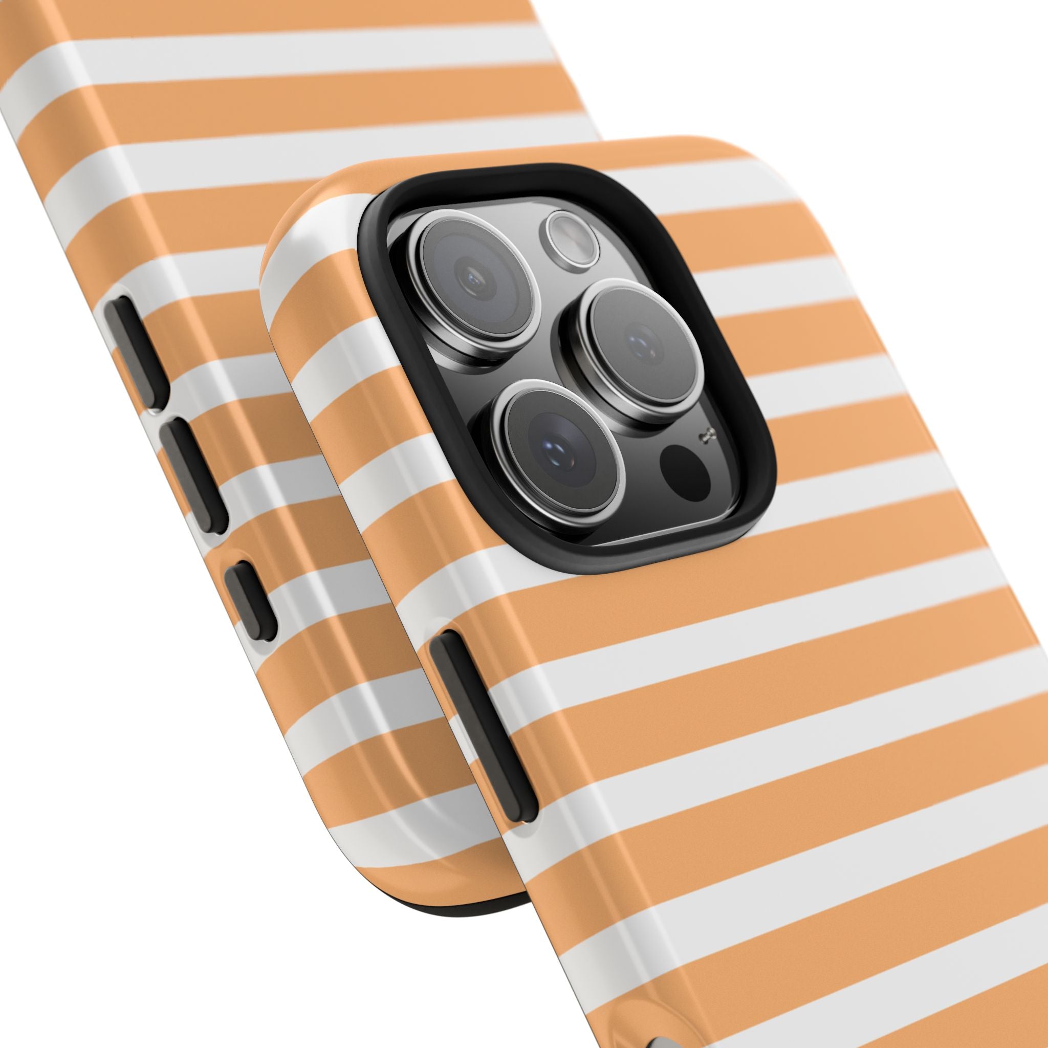 Orange Stripe Lines Phone Case (Apple & Android)