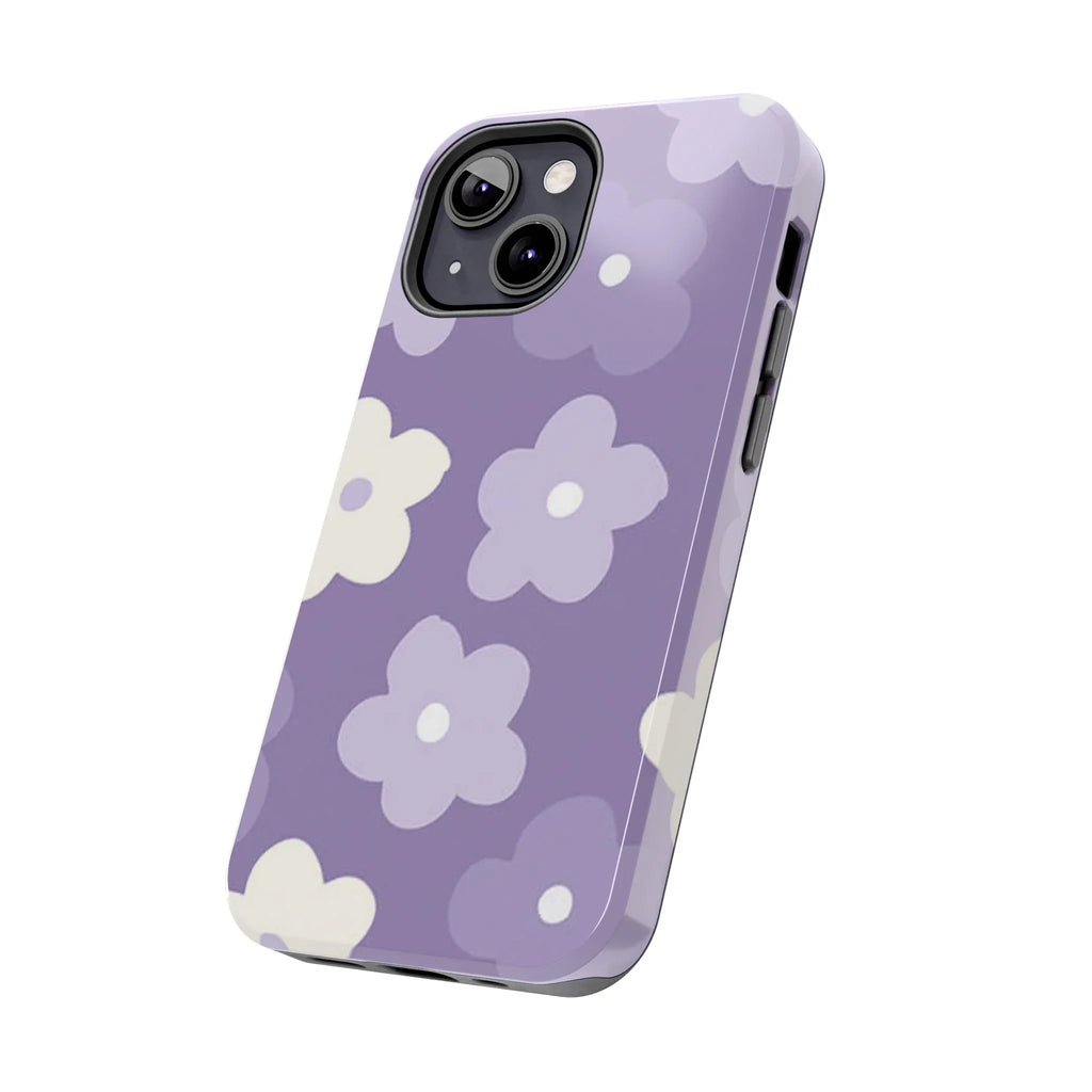 Pastel Purple Flowers Phone Case (Apple & Android) - Pink Sweetheart
