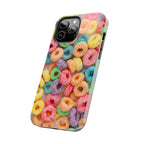 Morning Cereal Loops Phone Case (Apple & Android) - Pink Sweetheart