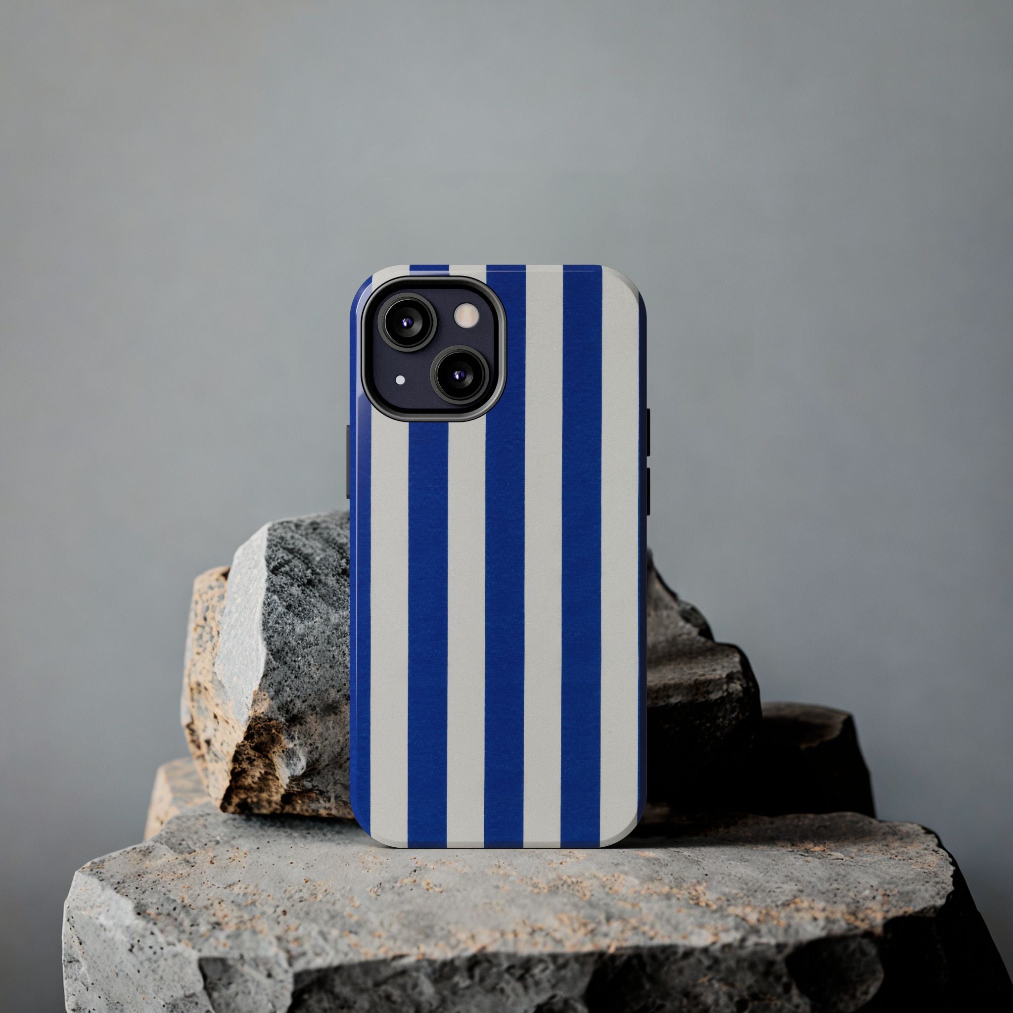 Blue & White Stripes Phone Case (Apple & Android)