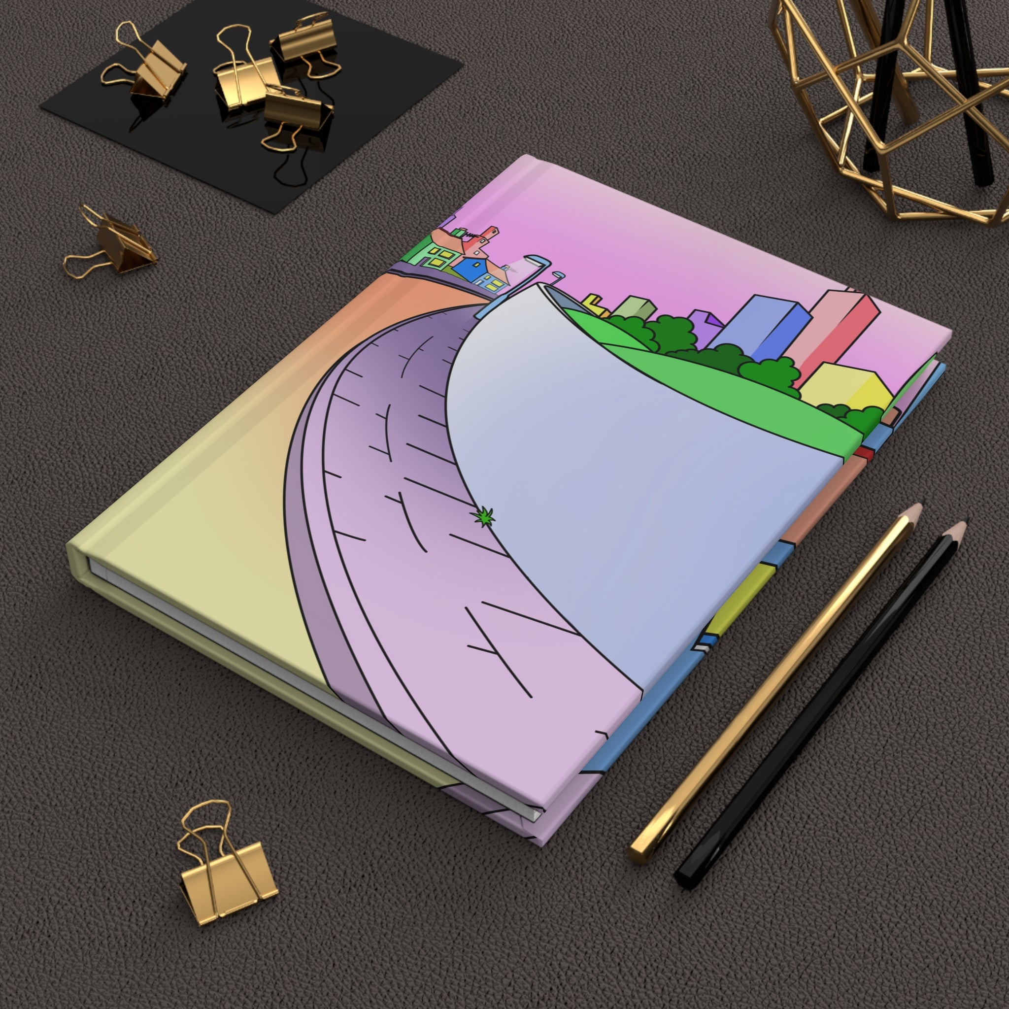 Ride Through Town Hardcover Matte Journal