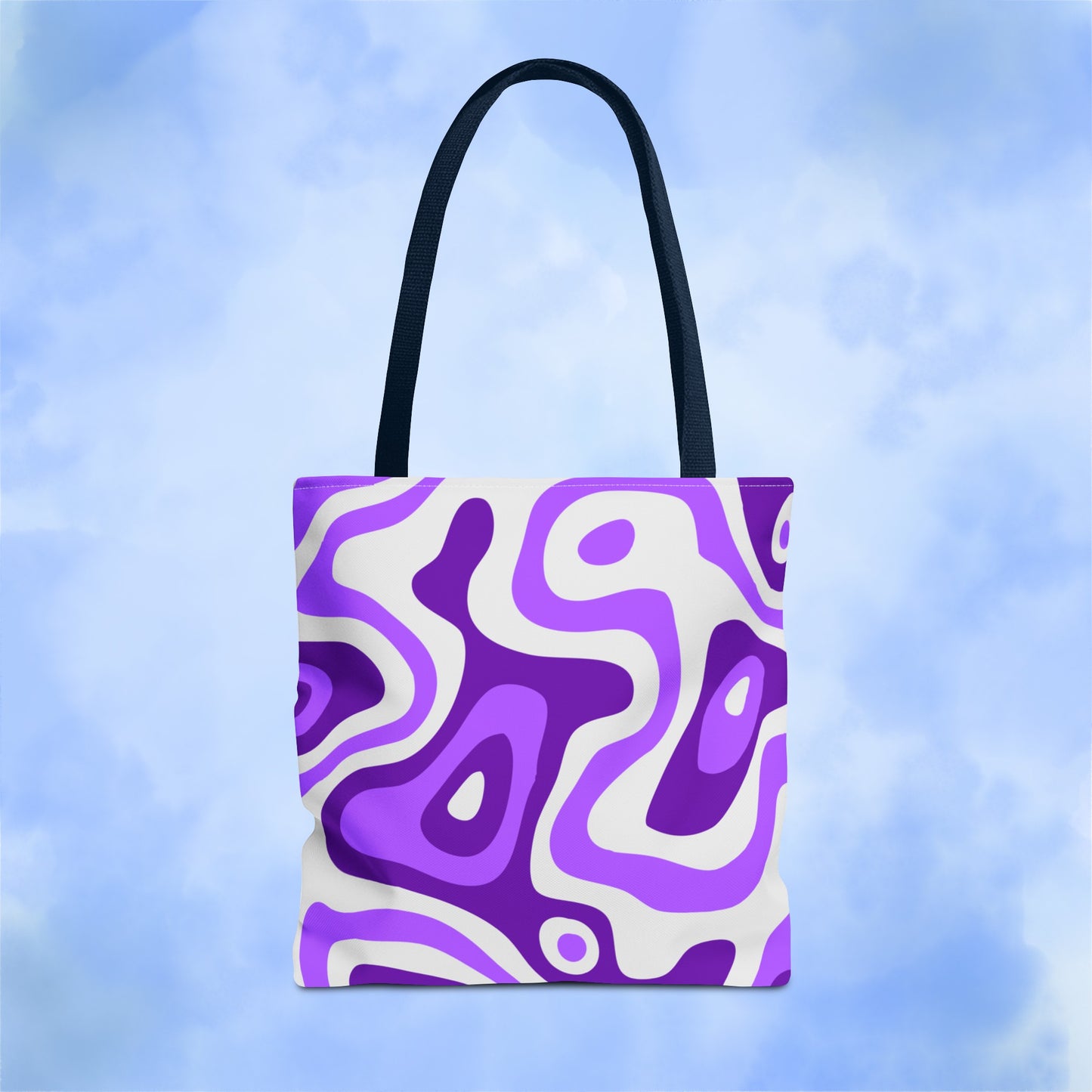 Groovy Purple Lava Tote Bag