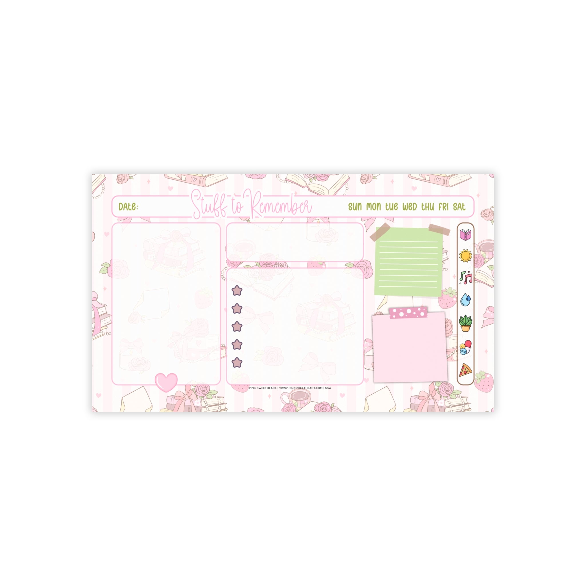 Coquette Tea Time Sticky Note Pad