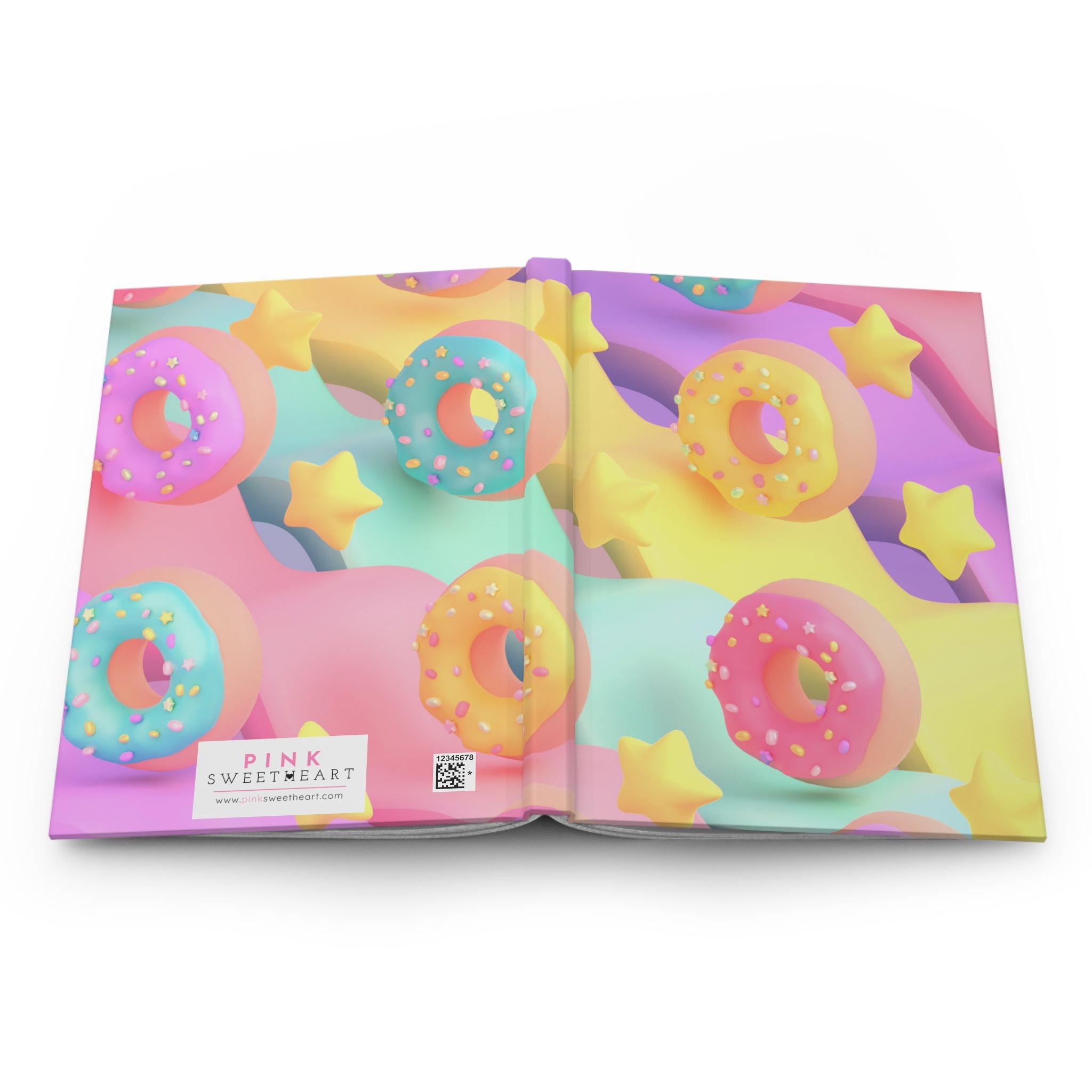 Starry Donuts Kawaii Hardcover Matte Journal