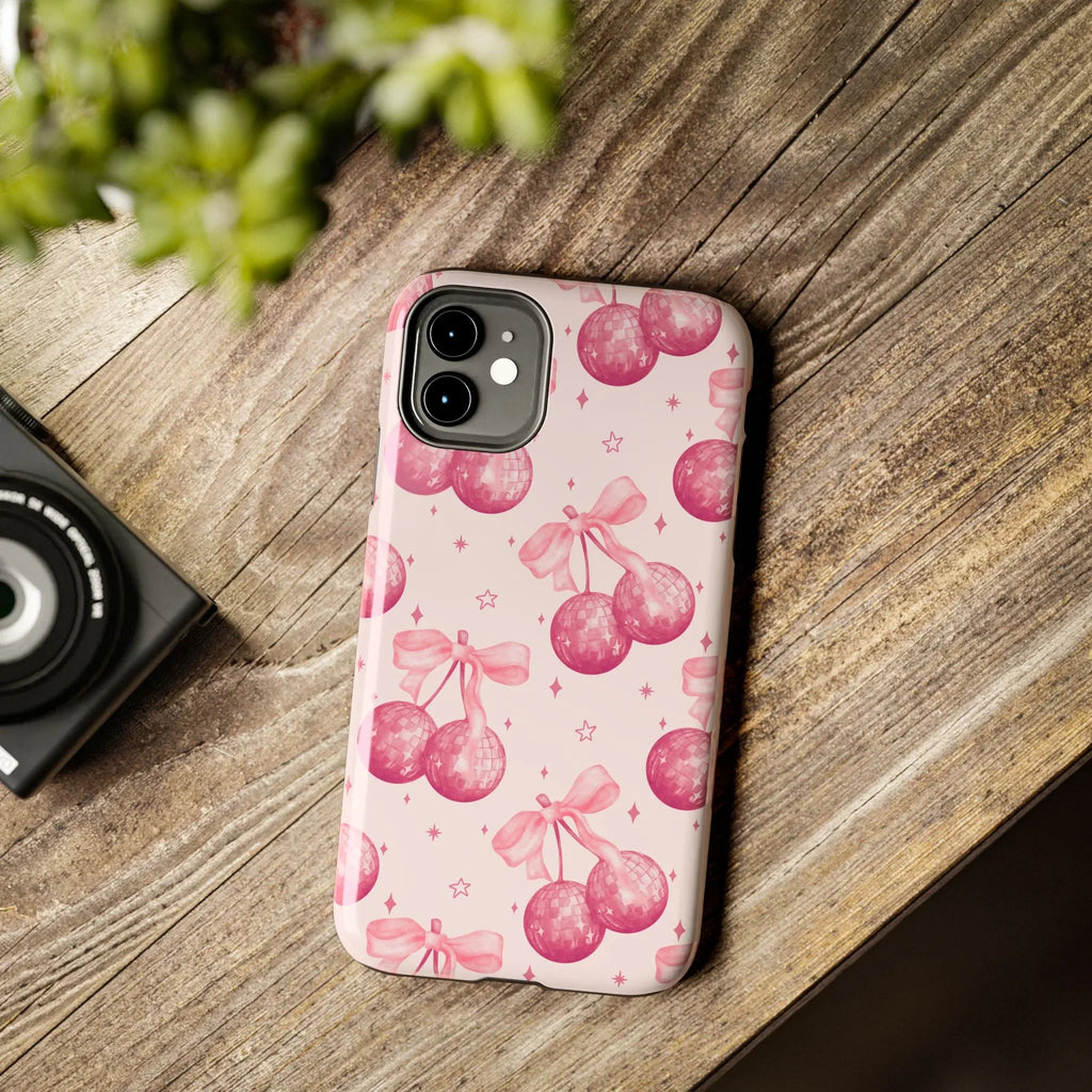 Disco Cherries Phone Case (Apple & Android) - Pink Sweetheart