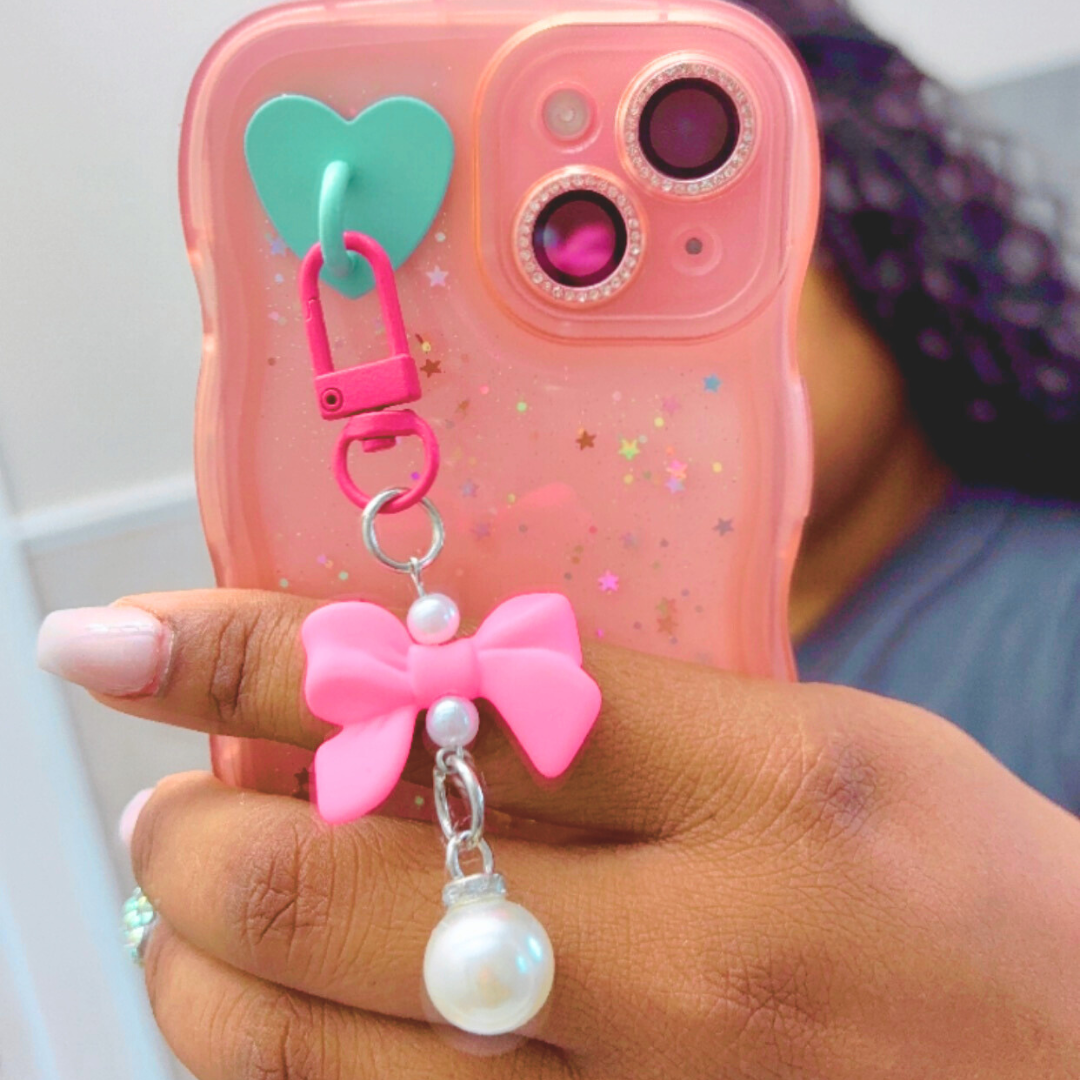 Elegant Bow & Pearl Charm Accessory