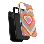 Psychedelic Hearts Phone Case (Apple & Android) - Pink Sweetheart