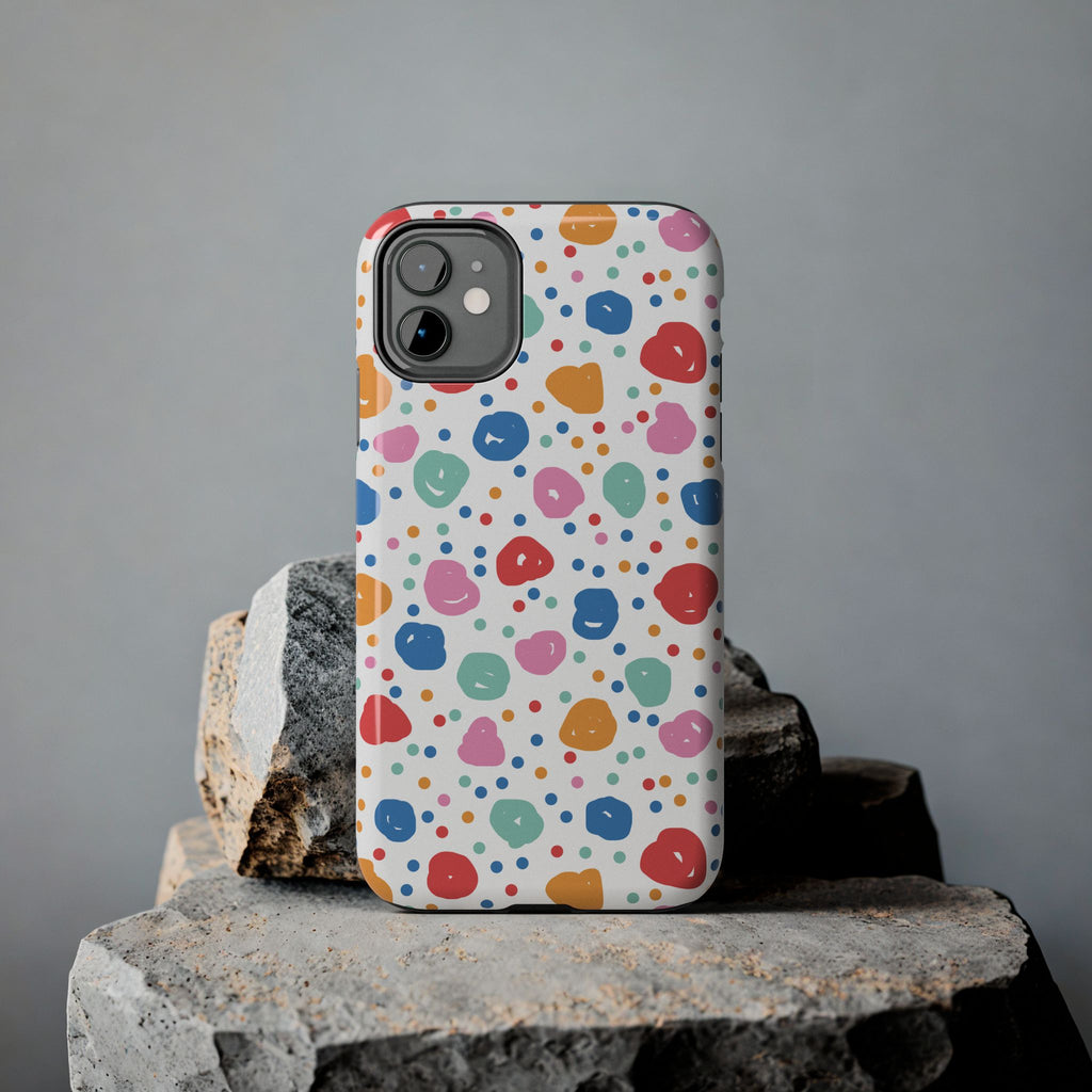 Seamless Hand Drawn Polka Phone Case (Apple & Android)