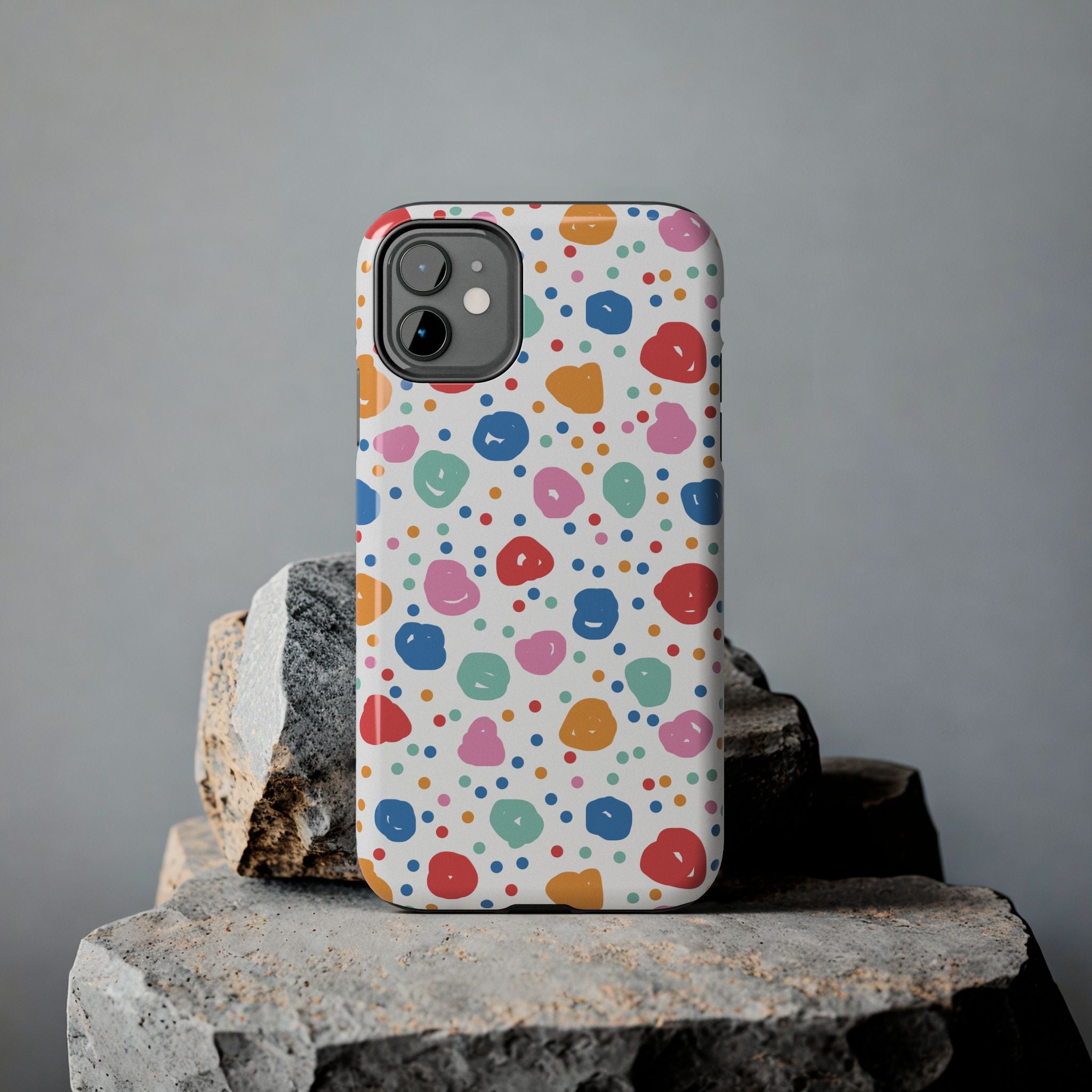 Seamless Hand Drawn Polka Phone Case (Apple & Android)
