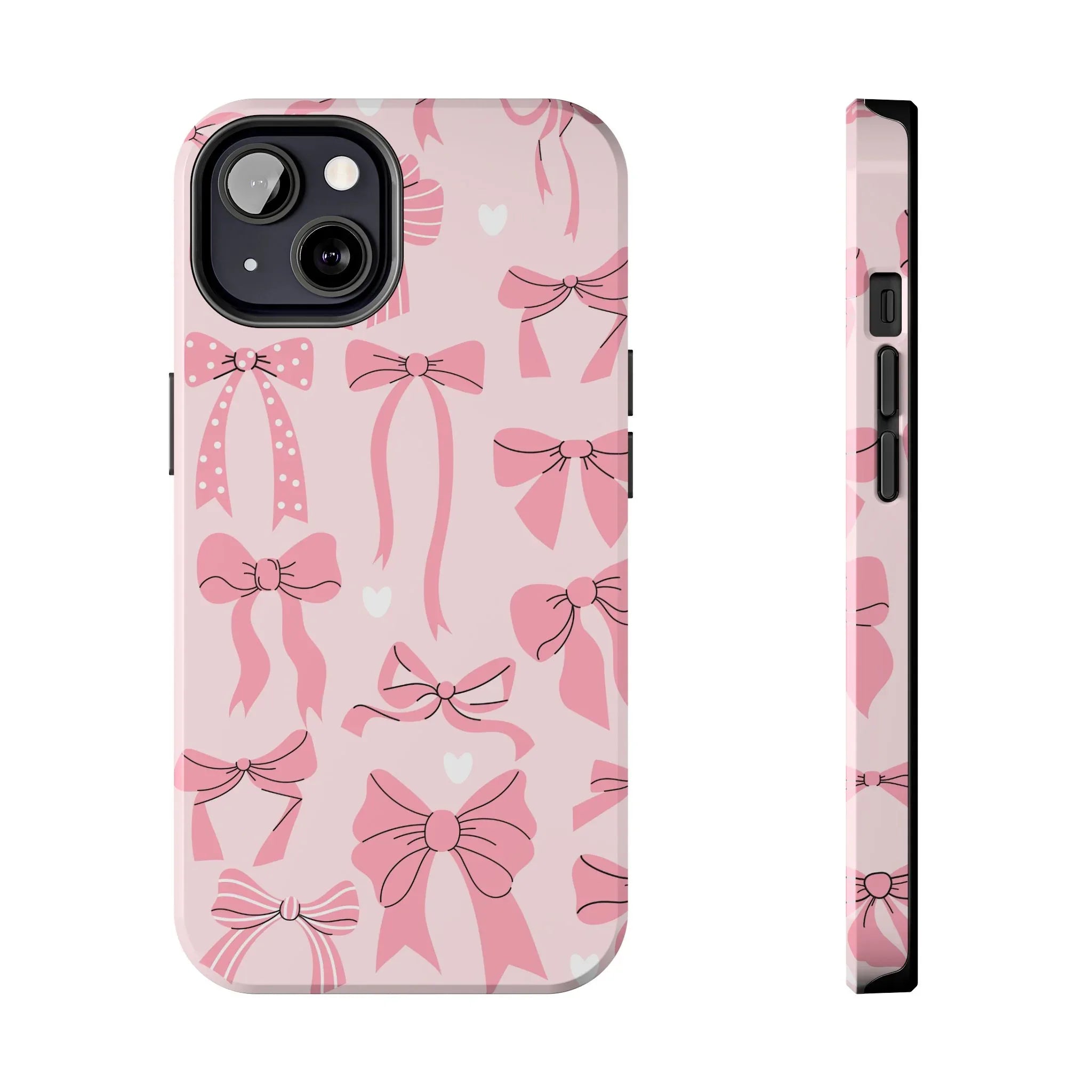 Pink Bow Ribbons Phone Case (Apple & Android) - Pink Sweetheart