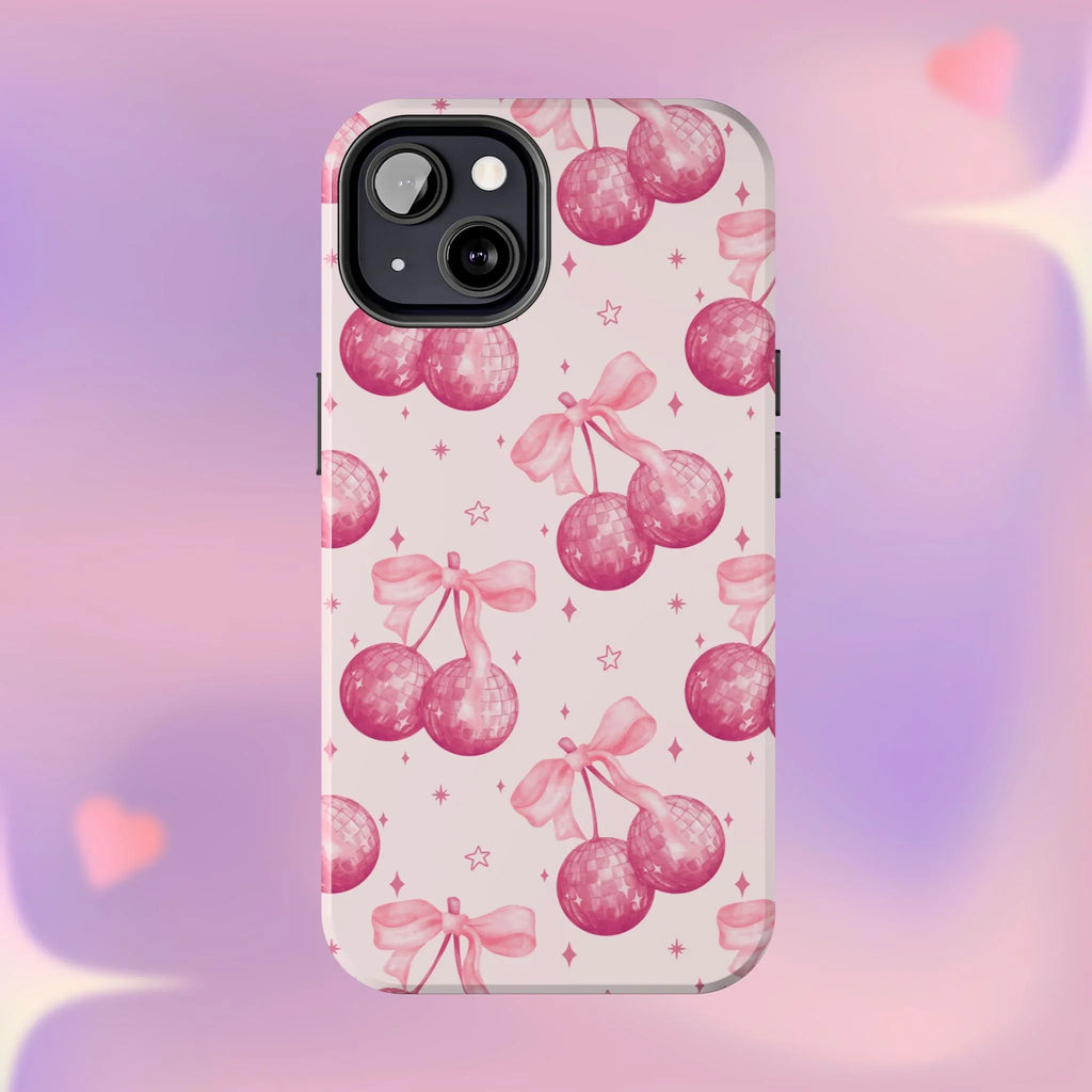 Disco Cherries Phone Case (Apple & Android) - Pink Sweetheart