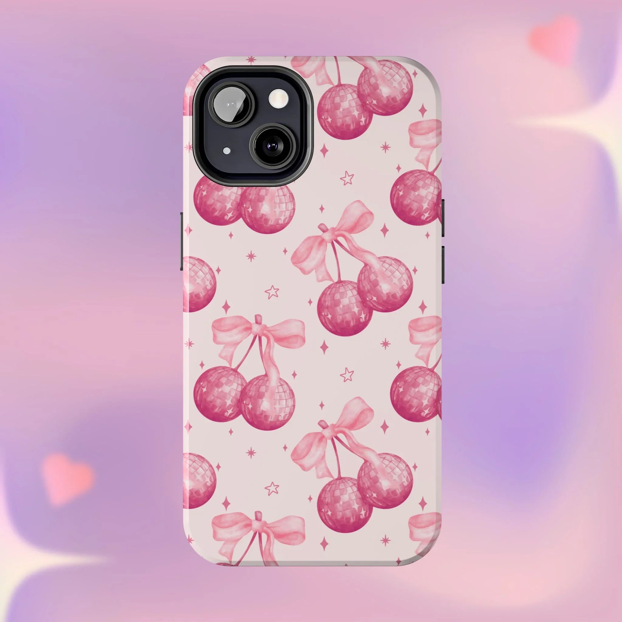 Disco Cherries Phone Case (Apple & Android) - Pink Sweetheart