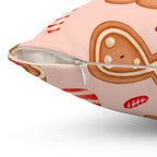 Gingerbread Girl Square Pillow