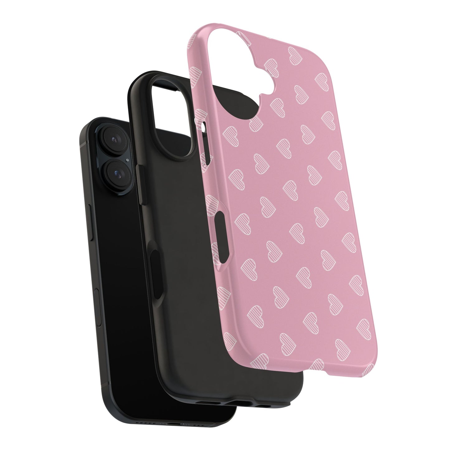 Infinite Pink Hearts Phone Case