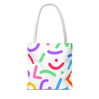 Colorful Doodle Shapes Tote Bag