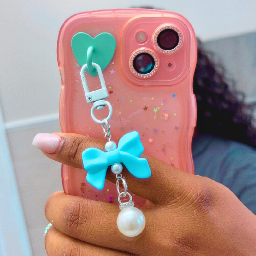 Elegant Bow & Pearl Charm Accessory