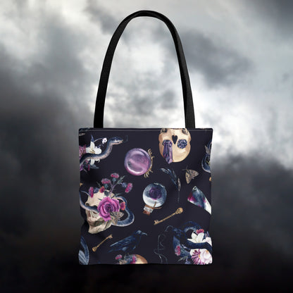 Gothic Floral Tote Bag