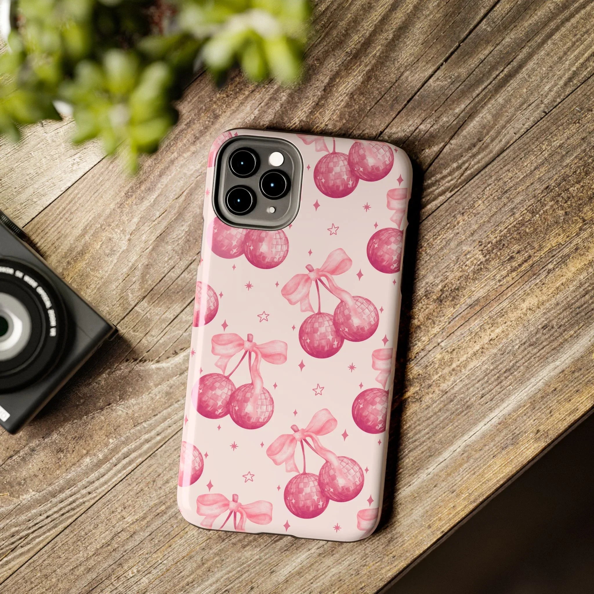 Disco Cherries Phone Case (Apple & Android) - Pink Sweetheart