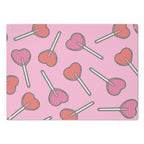 Heart Lollipops Glass Cutting Board