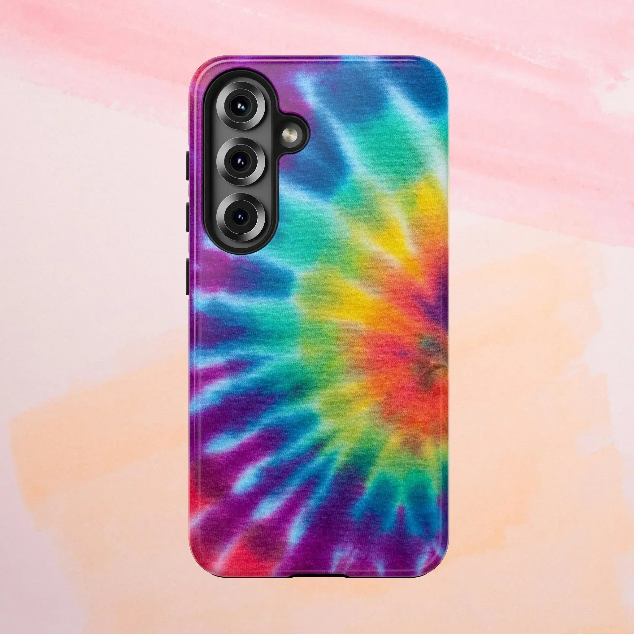 Groovy Tie Dye Phone Case (Apple & Android) - Pink Sweetheart