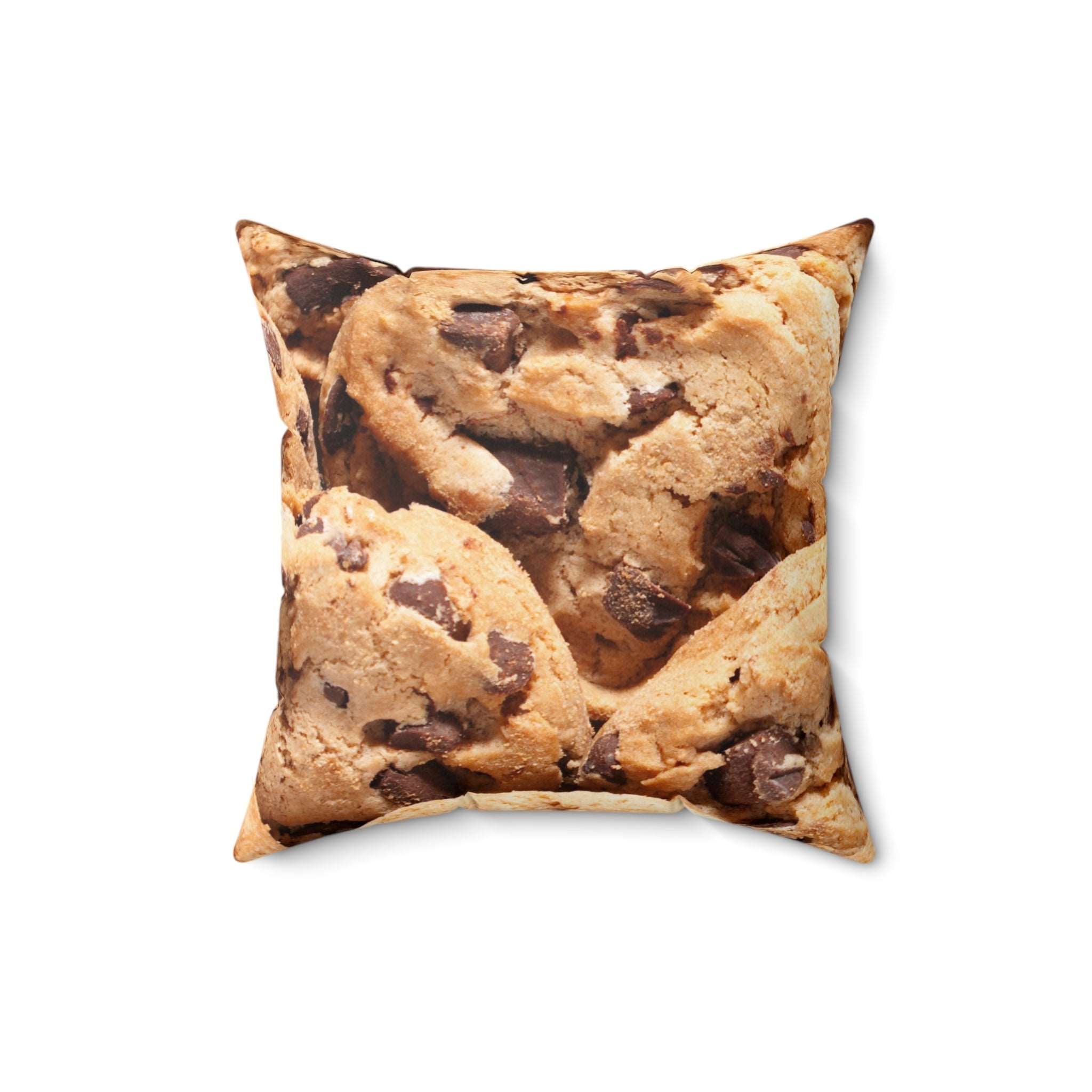 Chunky Chocolate Chip Cookies Square Pillow