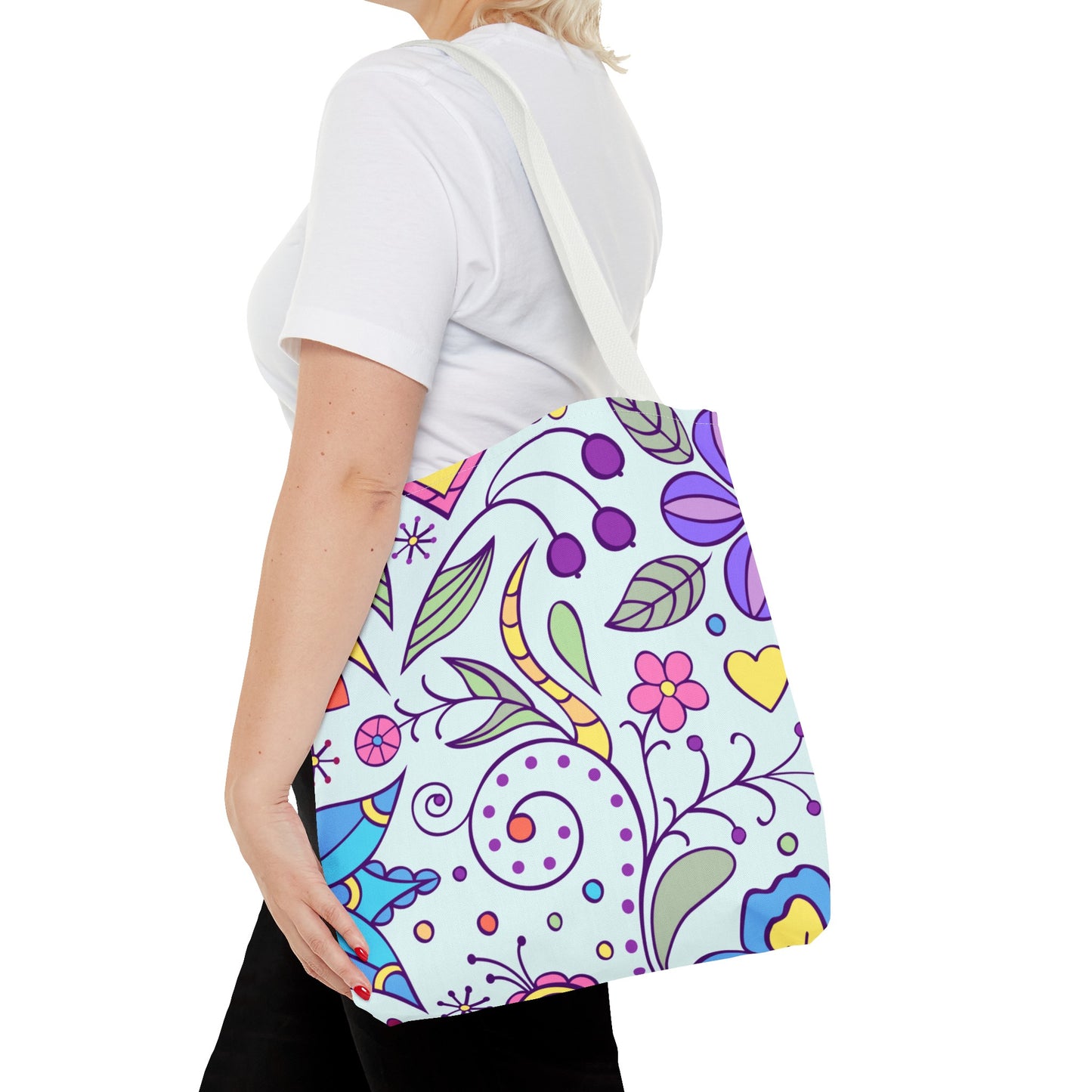 Tranquil Floral Botanicals Tote Bag