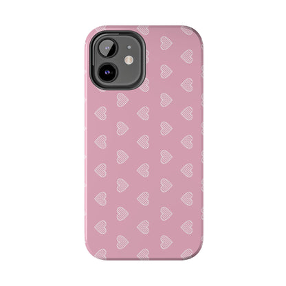 Infinite Pink Hearts Phone Case