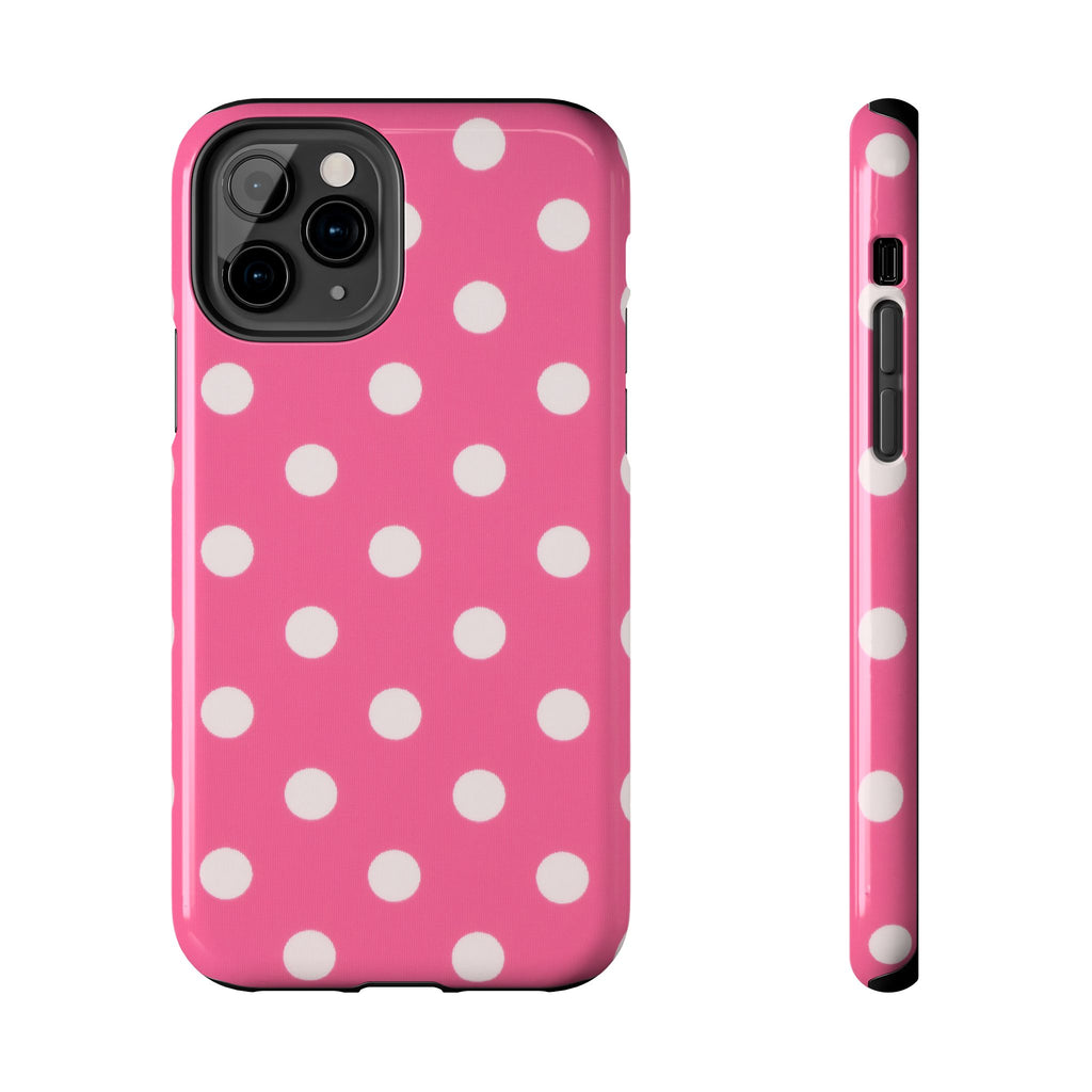 Pink Polka Dot Phone Case (Apple & Android)