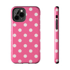Pink Polka Dot Phone Case (Apple & Android)