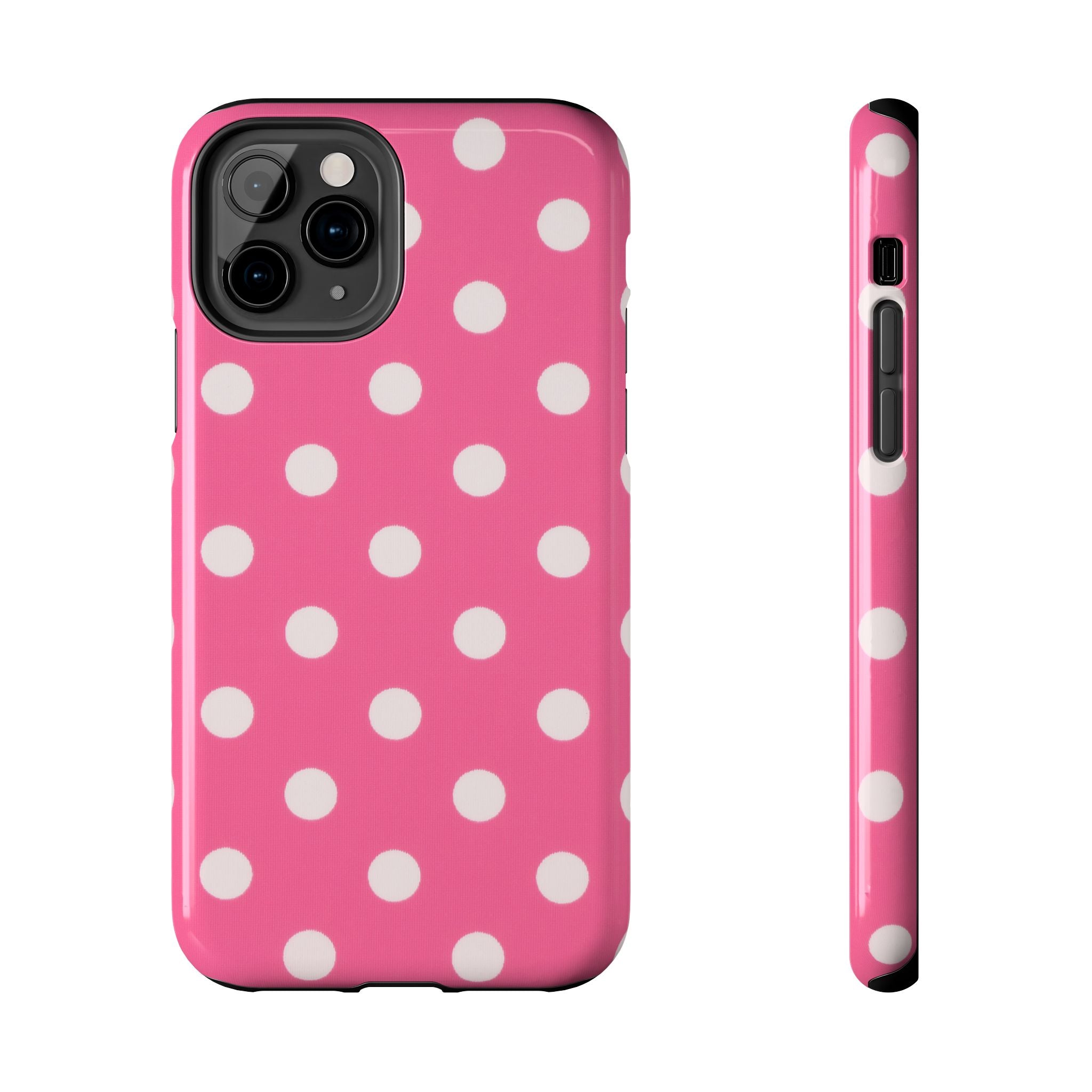 Pink Polka Dot Phone Case (Apple & Android)