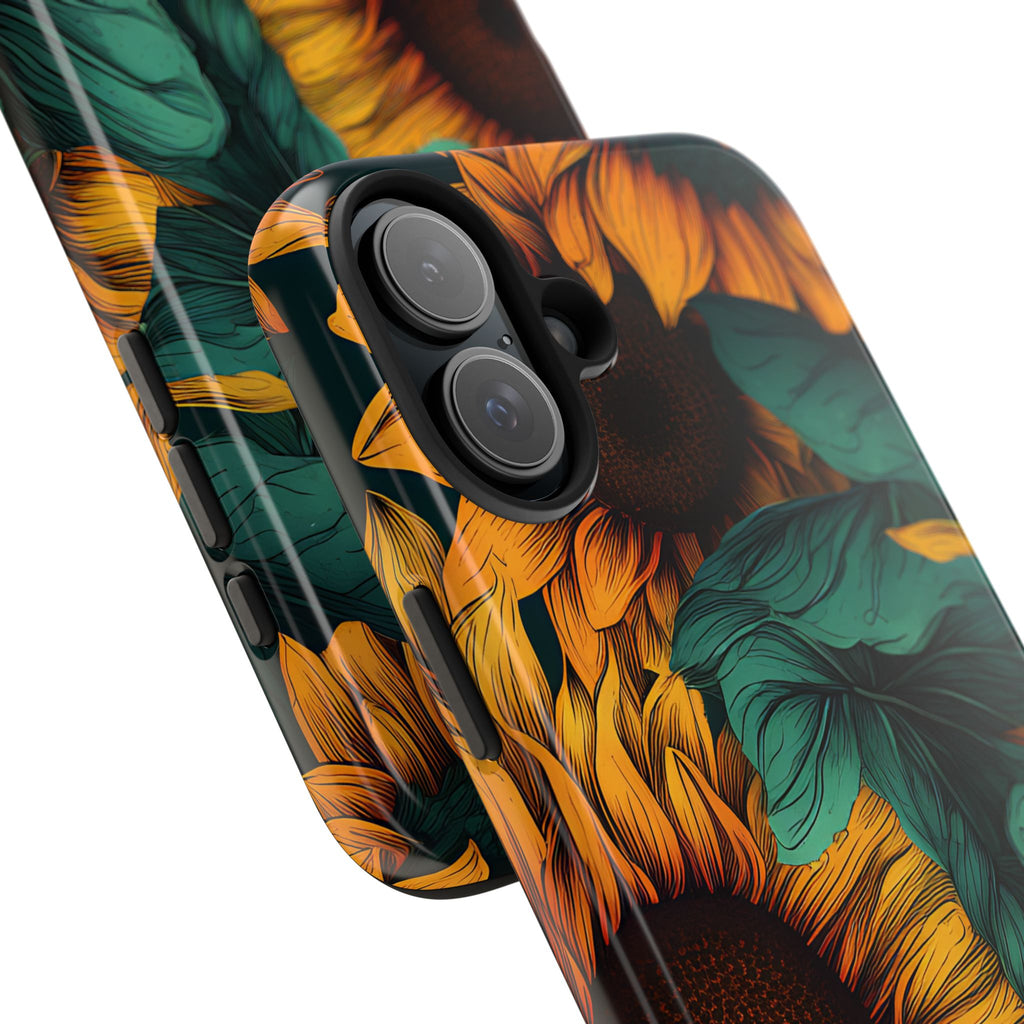 Dark Sunflower Phone Case (Apple & Android)