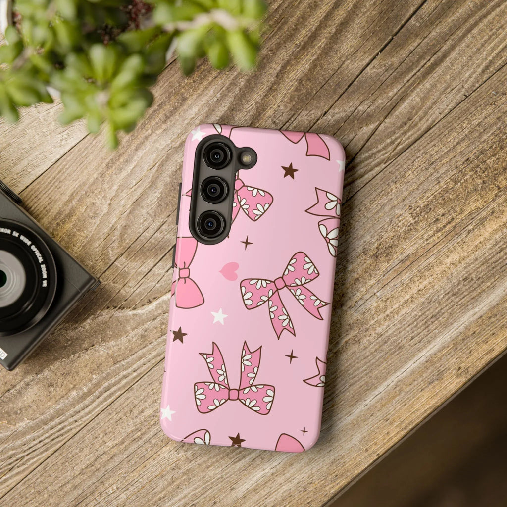 Pretty Pink Bows Phone Case (Apple & Android) - Pink Sweetheart
