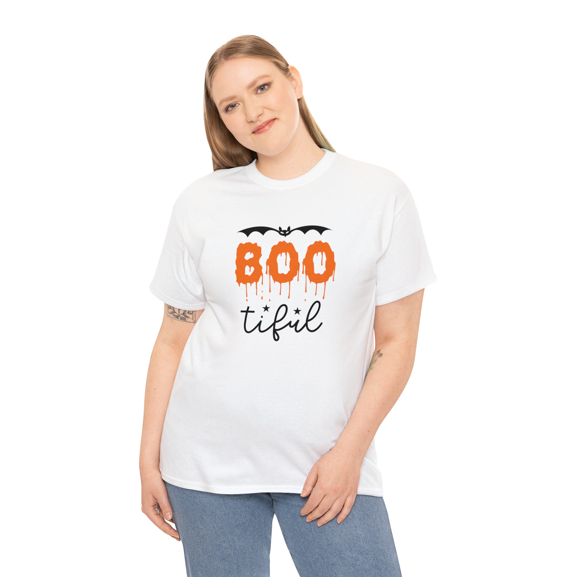 Boo-tiful Halloween Unisex Heavy Cotton Tee