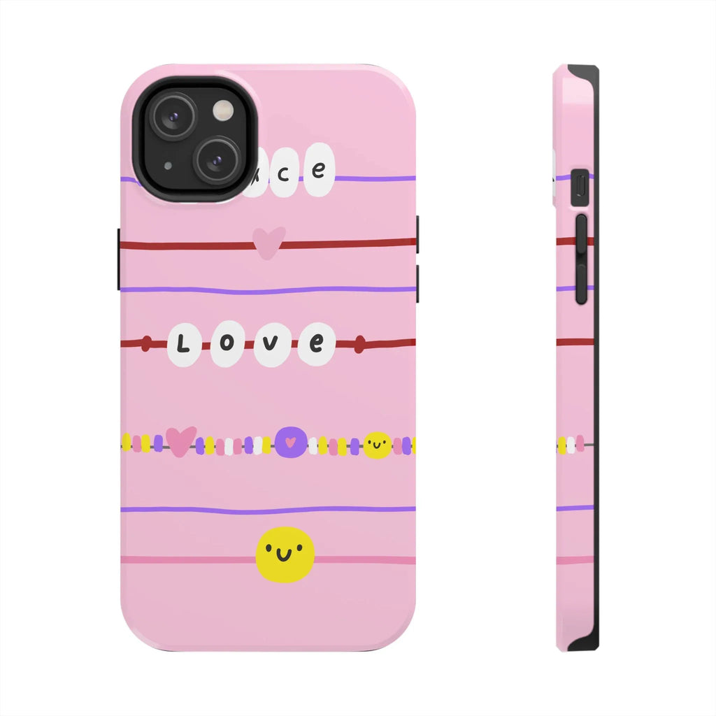 Bestie Bracelets Phone Case (Apple & Android) - Pink Sweetheart