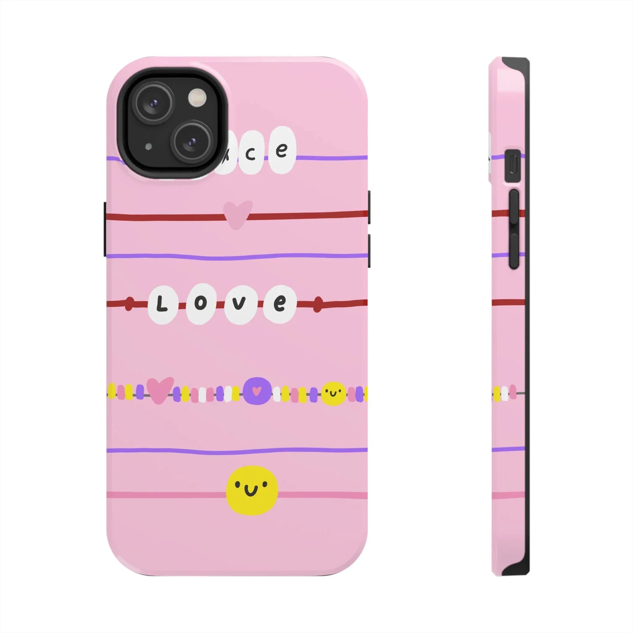 Bestie Bracelets Phone Case (Apple & Android) - Pink Sweetheart