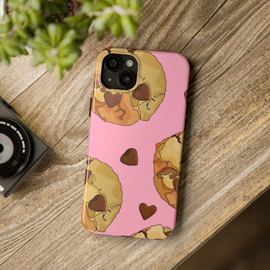 Chocolate Chip Cookies Phone Case (Apple & Android) - Pink Sweetheart