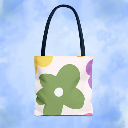 Retro Floral Tote Bag