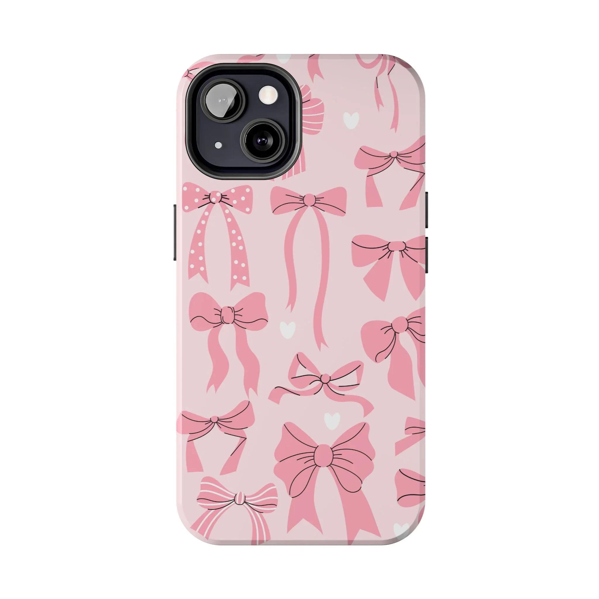 Pink Bow Ribbons Phone Case (Apple & Android) - Pink Sweetheart