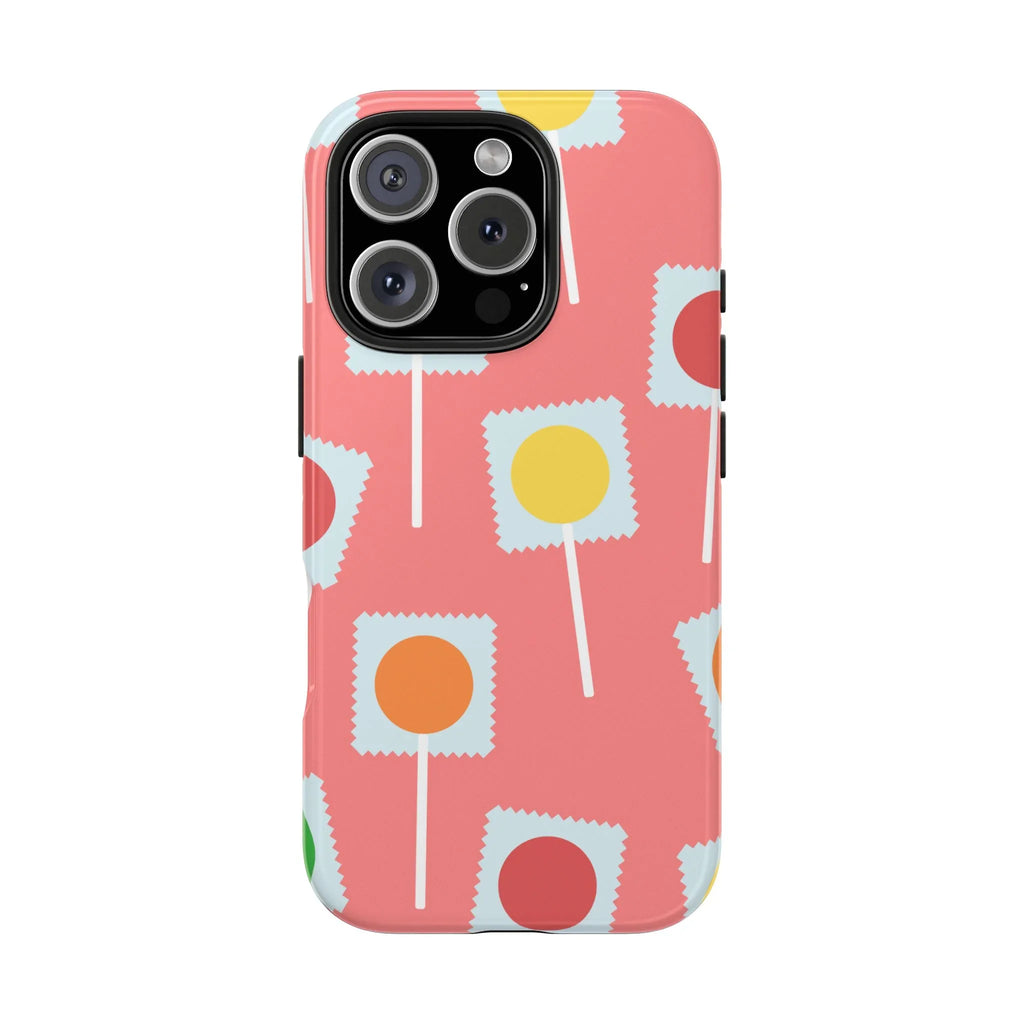 Lollipop Candy Phone Case (Apple & Android) - Pink Sweetheart