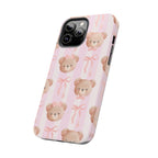 Cuddly Teddy Bear Phone Case (Apple & Android) - Pink Sweetheart