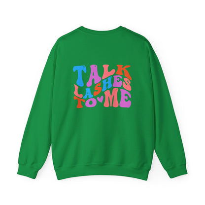 Talk Lashes to Me Unisex Heavy Blend™ Crewneck Sweatshirt