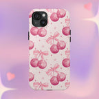 Disco Cherries Phone Case (Apple & Android) - Pink Sweetheart